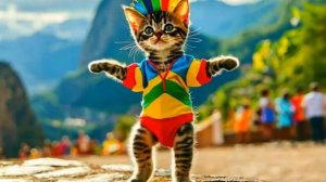 Котята разных стран танцуют 2