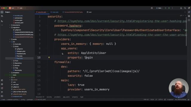 Урок 22. Авторизация и аутентификация, форма логина — #symfony для начинающих смотреть онлайн