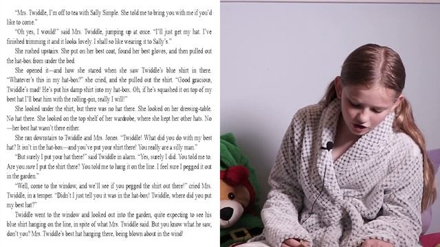 Mira is reading "Oh, Mr.Twiddle" by Enid Blyton смотреть онлайн