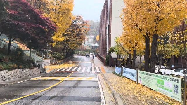 Chung-Ang University Seoul,Korea (Rainy Weather) смотреть онлайн