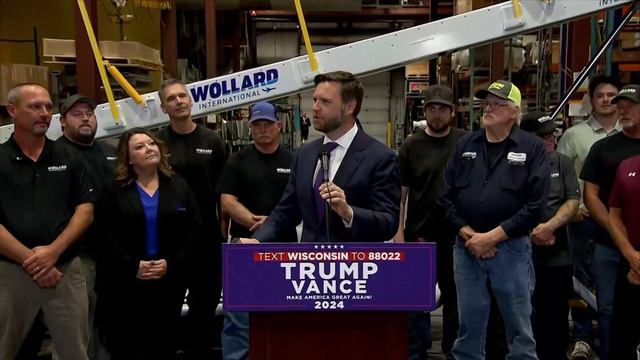 Harris and Walz, Vance hold dueling rallies in Wisconsin; Trump commits to debating Harris смотреть онлайн