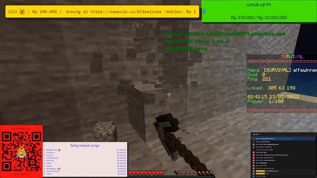 minecraft Live now Stream Indonesia mencoba SURVIVE 100 HARI di minecraft hardcore custom room #446 смотреть онлайн