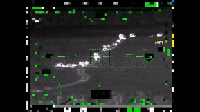 #russian Ka-52M Attack Helicopter Strikes a #ukranian #offensive Convoy with Tanks and APC from 10K смотреть онлайн