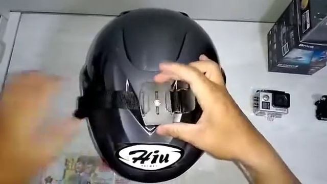 Tutorial - How to fix action camera B-pro5 on helmet - easy and simple смотреть онлайн