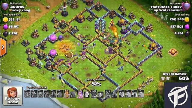 th 15/ clash of clans / coc / Best Hydra clone super archer's invisible spells attack strategy смотреть онлайн