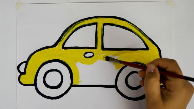 Bolalar uchun Mashina rasm chizish / Drawing Car for children смотреть онлайн