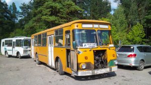 Автобус ЛиАЗ-677М (Х 754 НУ 22). Покатушки по пригороду Барнаула+обзор "лунохода".