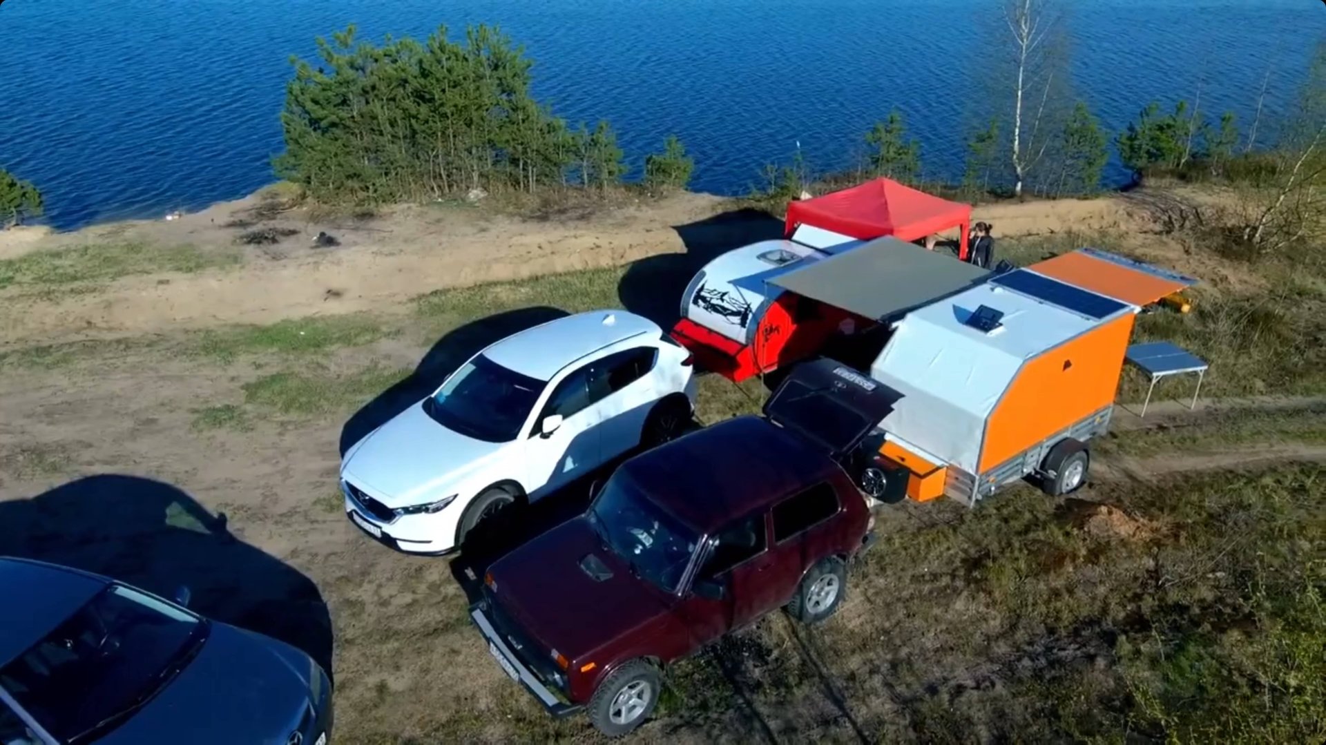 !Прицеп для туризма и отдыха. Большие изменения и доработки. смотреть онлайн