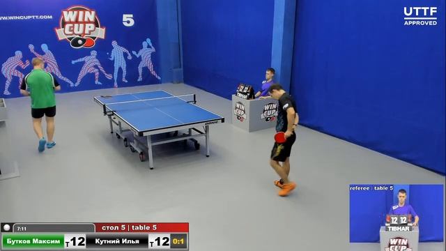 15:00 Бутков Максим 3-1 Кутний Илья стол 5 ЮГ-3 27.09.20 смотреть онлайн
