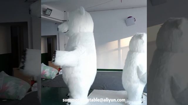 inflatable polar bear costume inflatable animal cartoon costume for cosplay смотреть онлайн