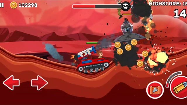 Hills of steel 2 gameplay | Mars map open & barracuda tank V's all alian tank смотреть онлайн