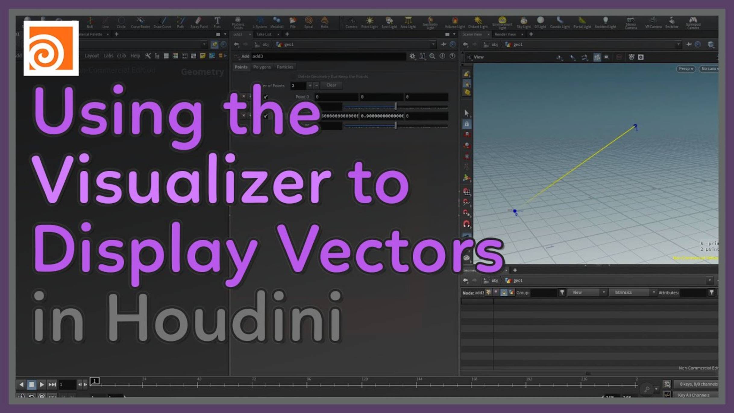 59 Using the Visualizer to Display Vectors in Houdini смотреть онлайн