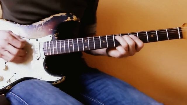 Grooving in E on a 1962 Fender Stratocaster Guitar and Zendrive Overdrive смотреть онлайн