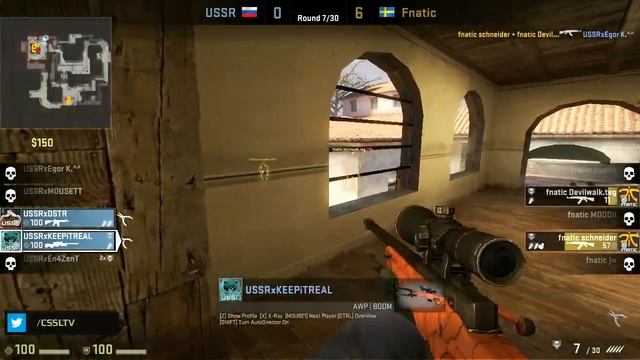 StarSeries VII Fnatic vs USSR @ mirage смотреть онлайн