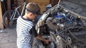 Замена ремня навесного оборудования двигателя ИВОТЕК А 275