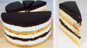 🎬 ТОТ САМЫЙ торт "Птичье молоко" из СССР — НО НЕ С СУФЛЕ! 🍋 Лимон, манка, бисквит и НОСТАЛЬГИЯ 💛