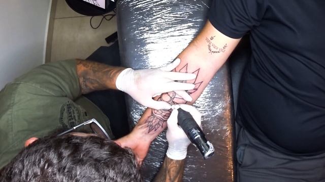 BLACKWORK Crash BandicootTattoo Time Lapse смотреть онлайн