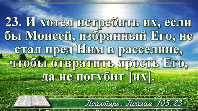 ВидеоБиблия Псалтирь без музыки Псалом 105 Соколов смотреть онлайн