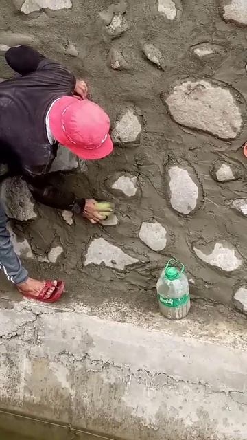 stone riprap grouting construction work #shorts смотреть онлайн