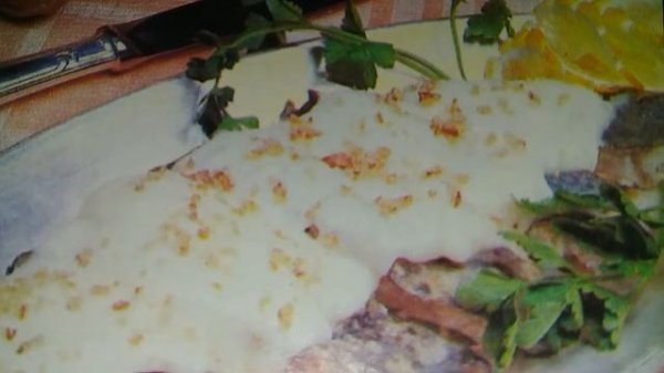 Рыба под ореховым соусом!Очень вкусно!