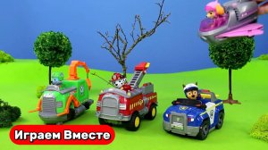 Играем в игрушки из мультиков ! Щенячий Патруль ! Видео для детей ! Машинки Щенят !