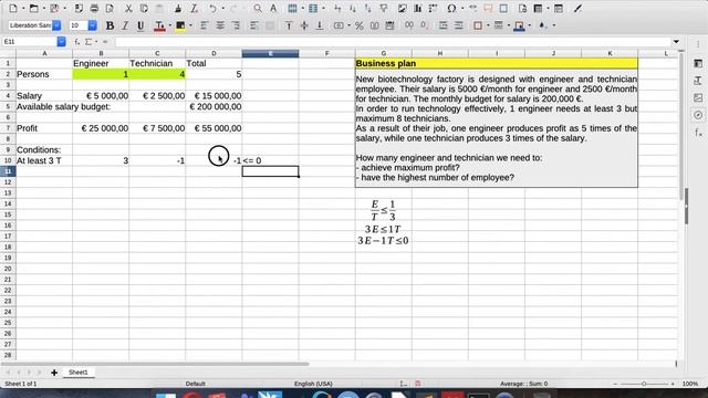 [EN] LibreOffice tips and tricks: business plan calculation using Linear Programming смотреть онлайн