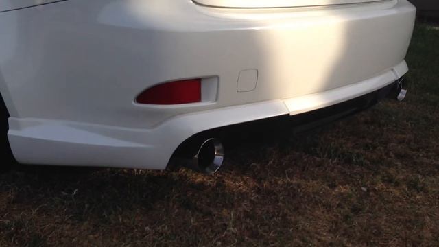 IS350 F-sport Exhaust with Areo Turbine Resonator! смотреть онлайн