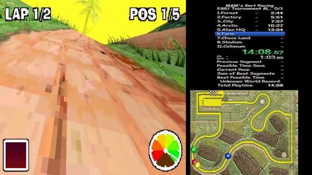 M&M's Kart Racing Tournament Mode (DS) emu speedrun 28:36.310 смотреть онлайн
