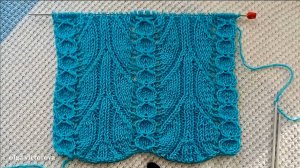 461 АЖУРНО - РЕЛЬЕФНЫЙ УЗОР СПИЦАМИ Вязание Узоры спицами