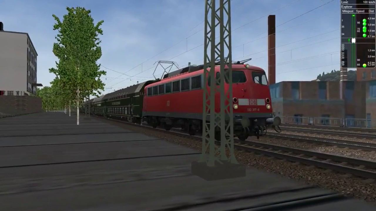 The new German passenger car The Open Rails смотреть онлайн