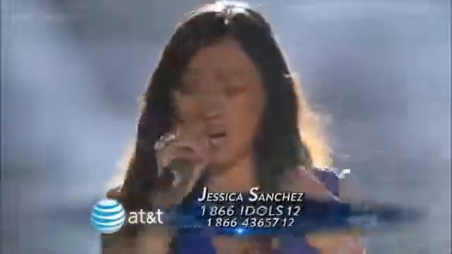 девчонка в прямом смысле перепела Уитни Хьюстон Jessica Sanchez I Will Always Love You смотреть онлайн
