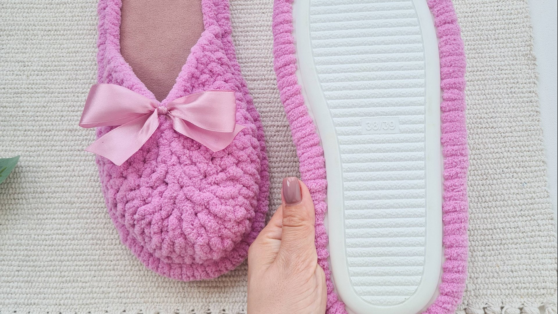 Модель Lite: плюшевые тапочки. Часть 2.