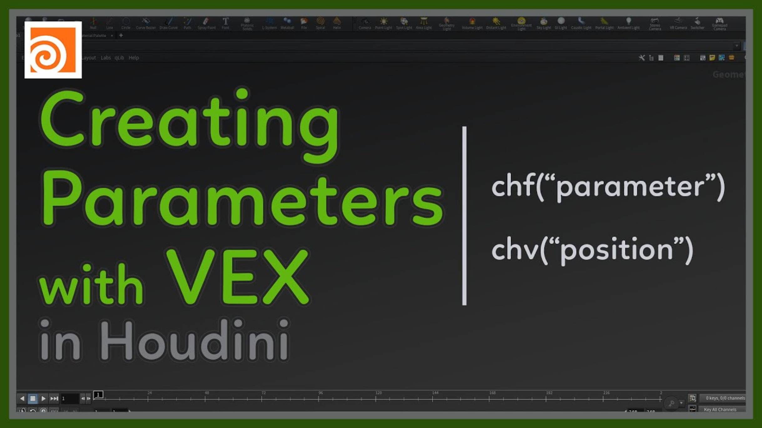 66 Creating Parameters in VEX with Houdini смотреть онлайн