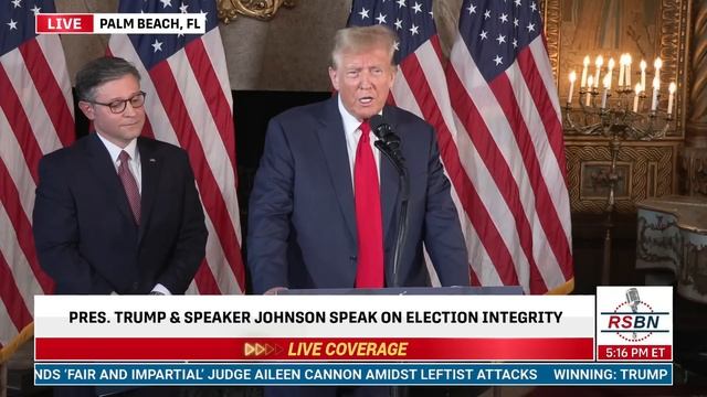 FULL SPEECH: President Trump and Speaker Johnson Give Joint Remarks in Palm Beach, FL - 4/12/24 смотреть онлайн