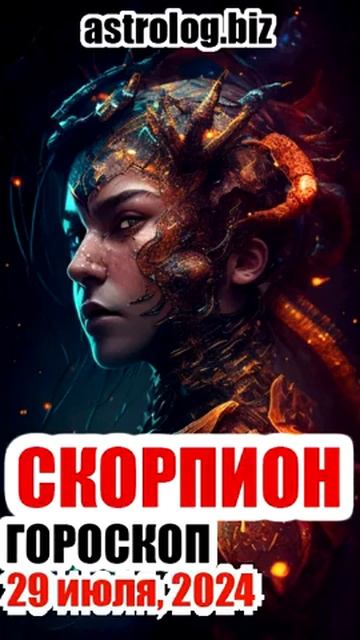 СКОРПИОН гороскоп на 29 июля, 2024 смотреть онлайн