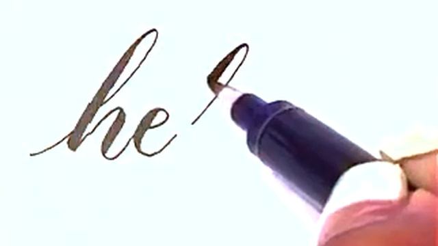 Writing Calligraphy with a Zebra Brush Pen in Real Time | Hello смотреть онлайн