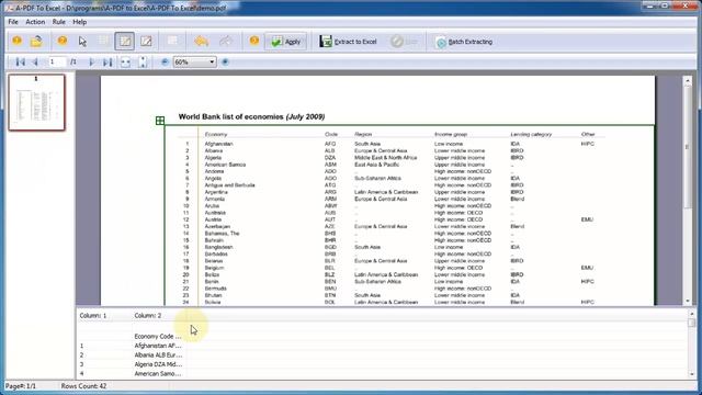 How to extract PDF data to create an Office Excel Spreadsheet file by using A PDF to Excel смотреть онлайн