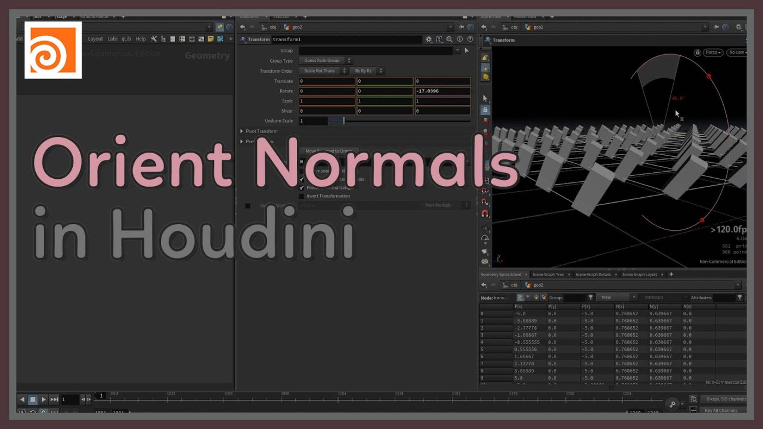 64 How to Orientate Normals in Houdini смотреть онлайн