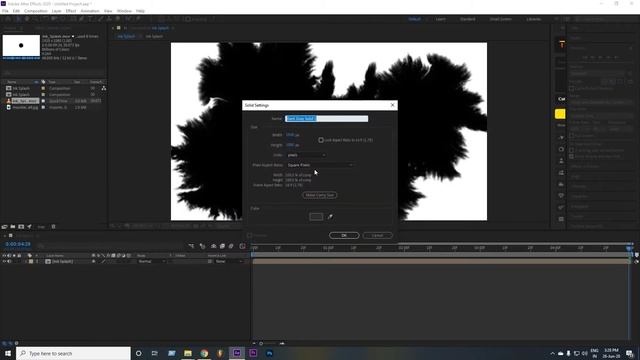 Ink Splatter Reveal (Ink Drop) - No Plugin Required - After Effects Tutorial смотреть онлайн