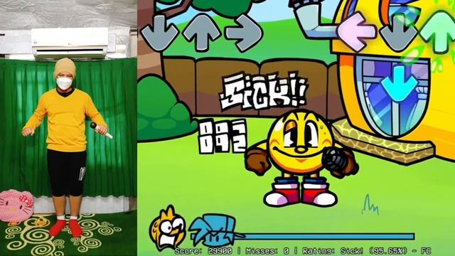 Friday Night Funkin' VS Pac-Man V2 In Real Life (Arcade World/Ghostly Adventures) (FNF IRL) 3 смотреть онлайн