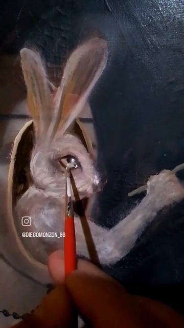 Pintura surrealista, la composición es de Leonardo, la dama y el armiño смотреть онлайн
