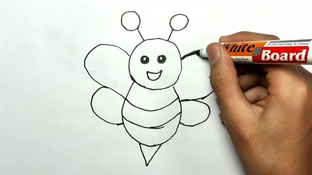 art drawing kids bee/нарисовать пчелы 🐝 смотреть онлайн