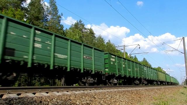 ВЛ80К-549 с грузовым поездом