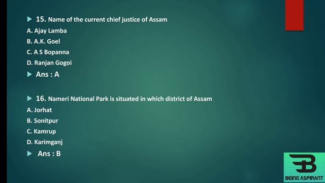 Assam GK and Culture | Part 1 | Assam Police /APSC / PNRD/ Excise /Agriculture / Jr. Asstt./Forest/ смотреть онлайн