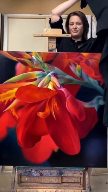 My beautiful canna painting . #artfloral #flowers #painting #art #flowerspainting смотреть онлайн