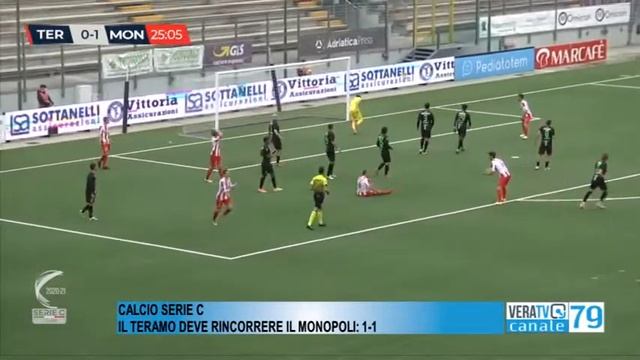 Calcio Serie C - Il Teramo riprende il Monopoli, ma non va oltre l'1-1 смотреть онлайн