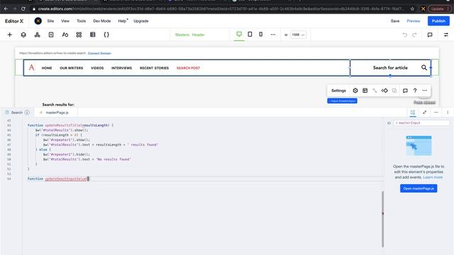How to create a Custom Search on Editor X | Part 2 | Editor X Tutorial смотреть онлайн