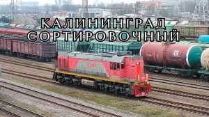 Манёвры тепловозов "ТЭМ18ДМ" на станции «Калининград-Сортировочный»
