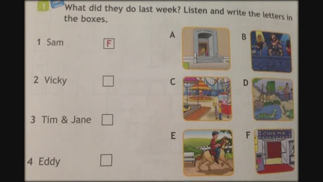 Spotlight 4 Workbook p. 58 ex.1 What did they do last week смотреть онлайн