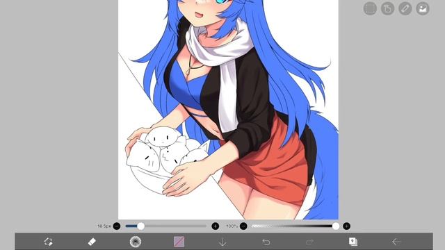 DRAWING ANIME COMMISSION #019 IN IBISPAINT X ANDROID смотреть онлайн